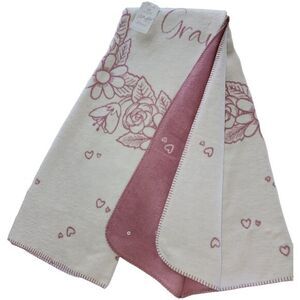 Docofil LOVE YOU GRAMMY Floral Throw‎ Blanket Soft Reversible 51x67in Portugal
